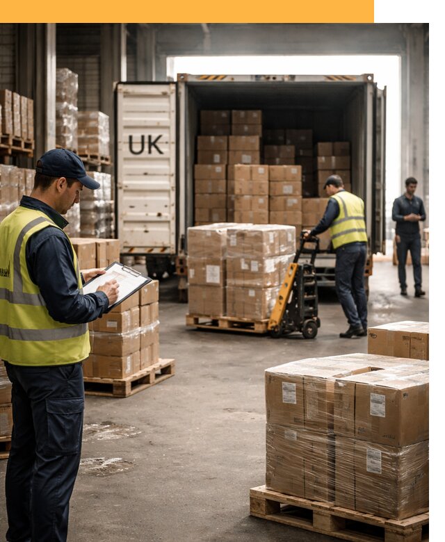 Доставка грузов из Великобритании с таможенным оформлением от 12731