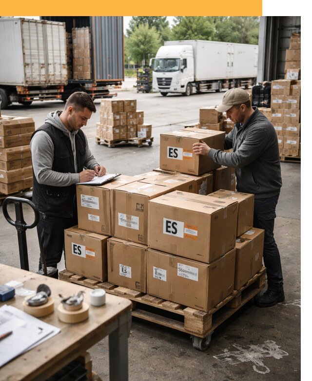 Доставка грузов в Испанию автотранспортом от 35648 руб