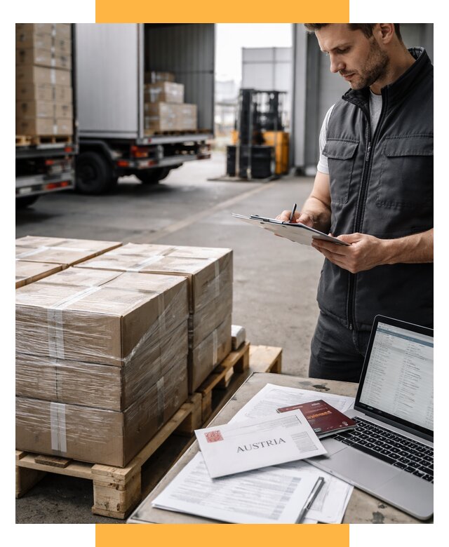 Доставка в Австрию от 66203 р. Логистика и экспорт СетСервис-Злв