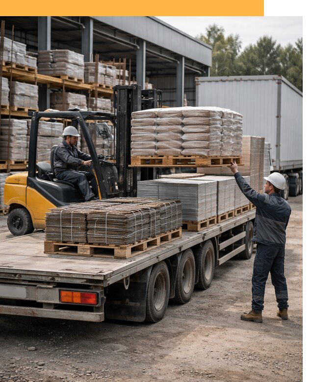 Перевозка строительных материалов по миру от 5602 руб