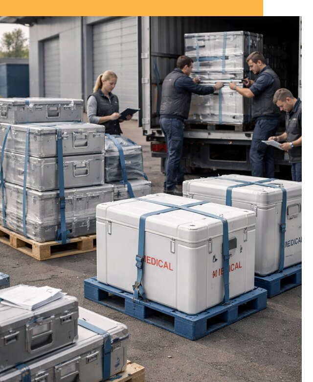 Перевозка медицинского оборудования по всему миру от 15278 руб