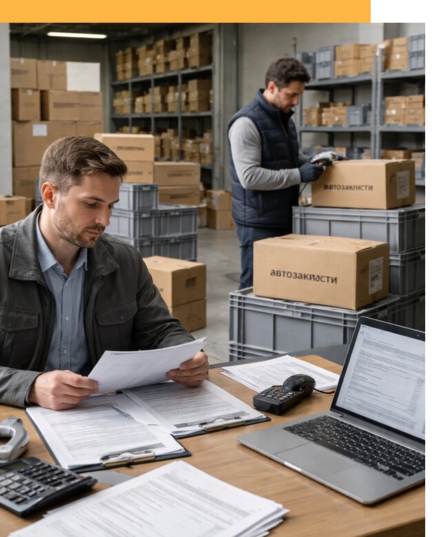 Таможенное оформление автозапчастей по выгодным тарифам от 8657